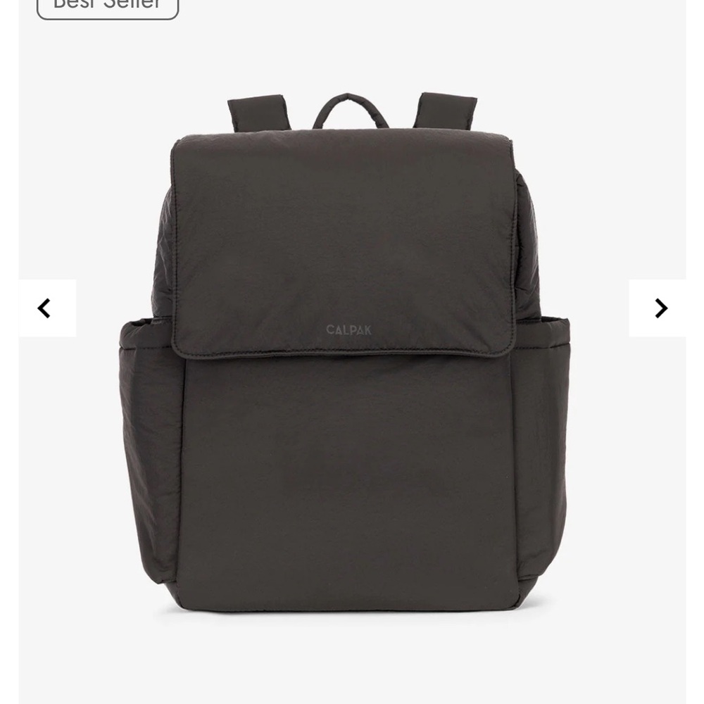 NWT CALPAK black diaper backpack with laptop sleeve